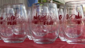 A photo of wine glasses from the Putnam County Wine & Food Festival